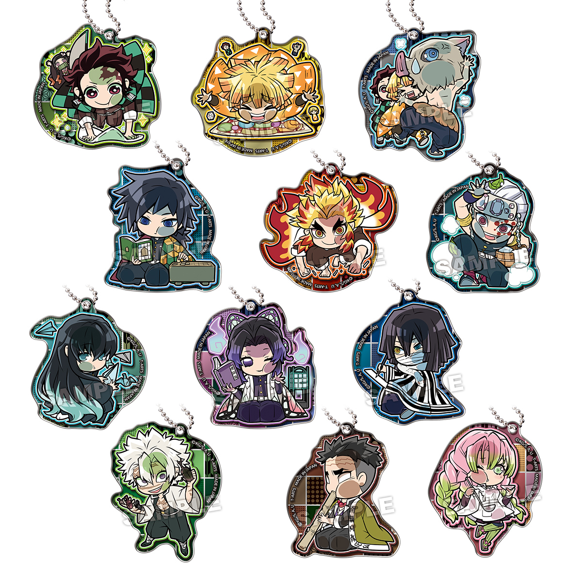 ぴた！でふぉめ 鬼滅の刃 趣味に没頭 アクリルキーホルダー｜商品情報