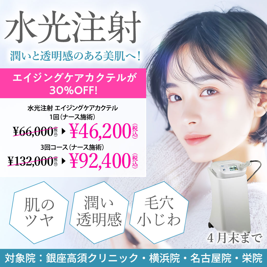 水光注射（ダーマシャイン・バランス®） ： エイジングケア：美容外科