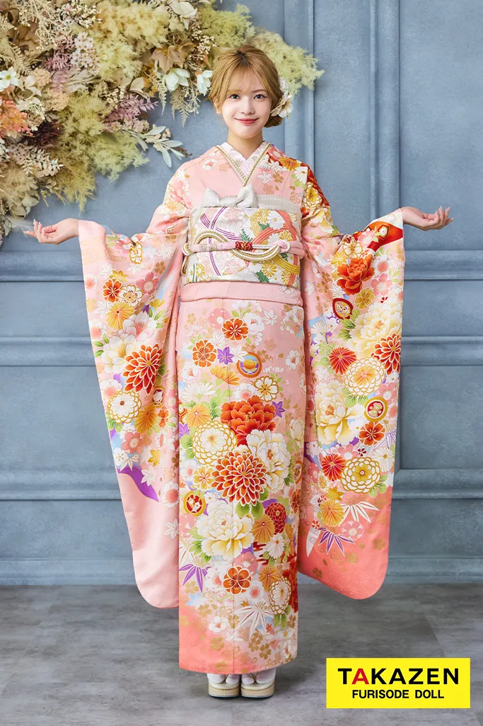 安い！正統派古典 ピンク 菊柄 かわいい はんなり 上品 おしとやか