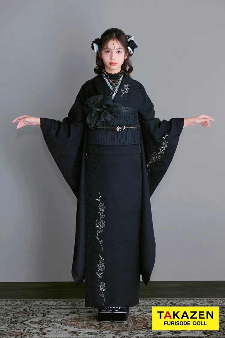 ヴィンテージスタイル ブラック/黒ベース ワンポイント刺繍 人と被ら