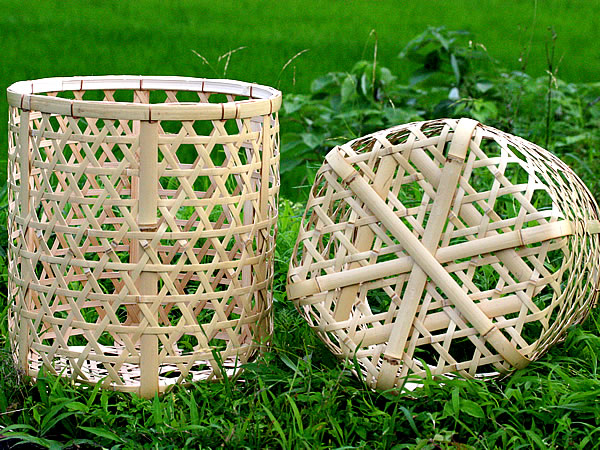 竹の玉入れ籠の種類 - 竹虎四代目がゆく！