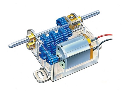 タミヤ 楽しい工作シリーズ ミニモーター多段ギヤボックス（12速
