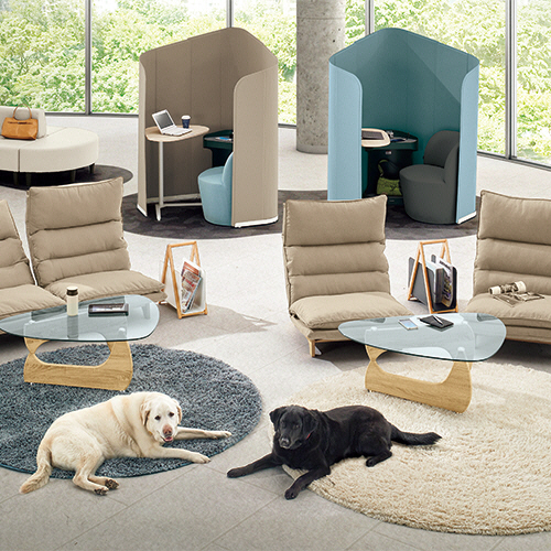 たのめーる】オカムラ co-comori(ココモリ) ソファ インターロック張り