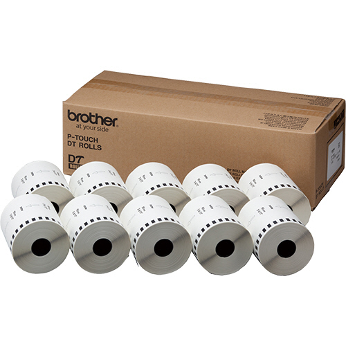 たのめーる】ブラザー DTテープ 長尺紙テープ 90mm×34m 白/黒文字 DT