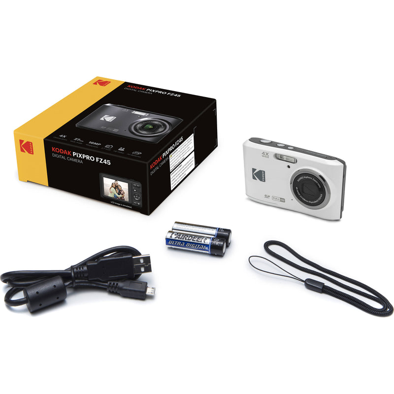 Buy in India Kodak Pixpro FZ45 Digital Camera (White) – Tanotis
