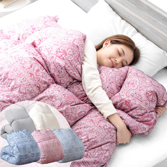 クリアランス】[シングル] 増量1.2kg 羽毛布団 ホワイトダックダウン90