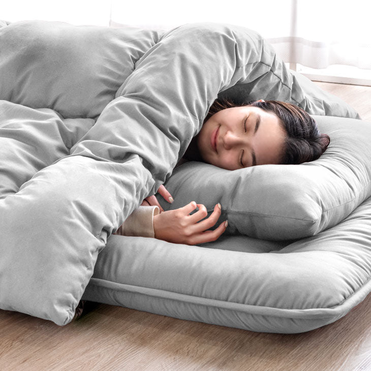 シングル] 布団4点セット 固綿入り 増量1.5kg 洗える 抗菌 防臭 防カビ