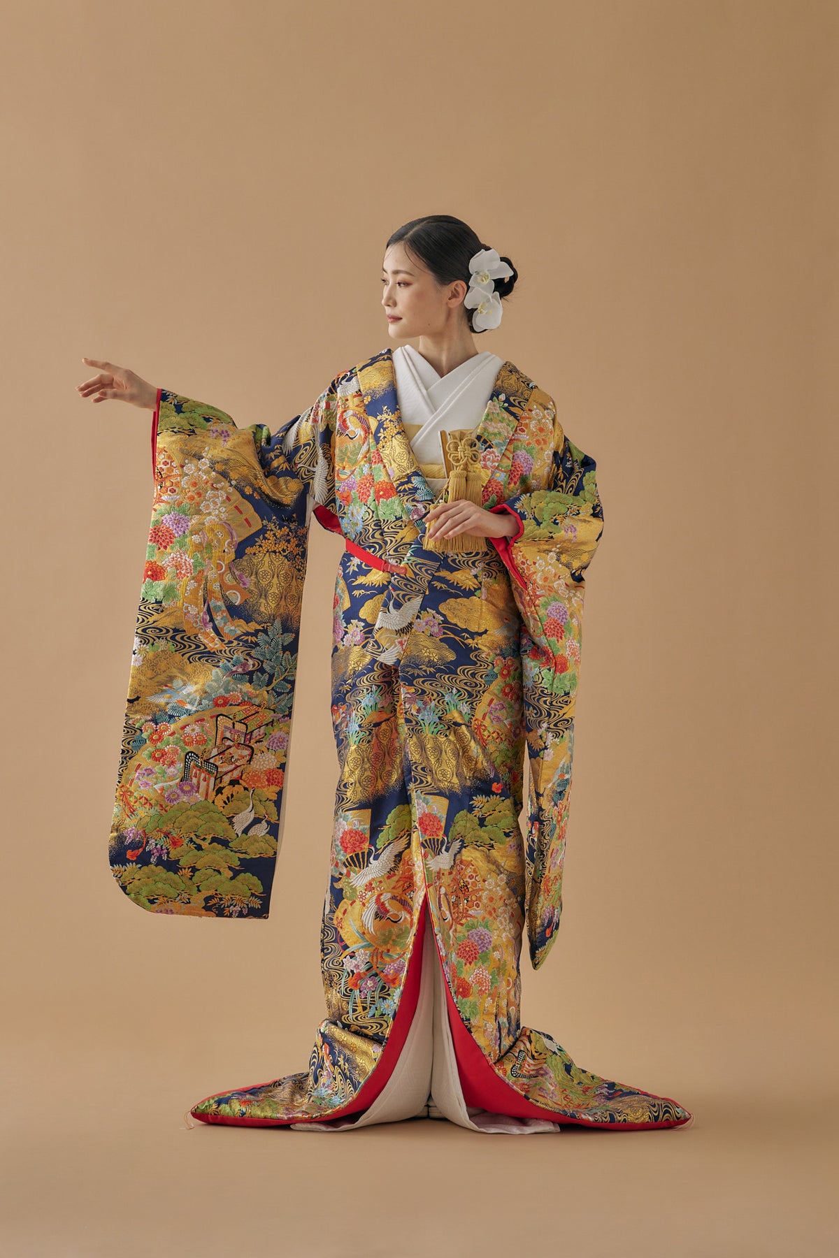 ゴールド系の色打掛コレクション一覧｜色打掛レンタルなら結婚式着物