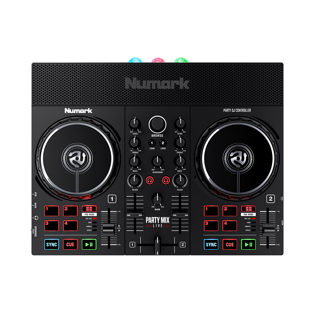 Numark Party Mix Live DJ Controller with Built-in Light Show and