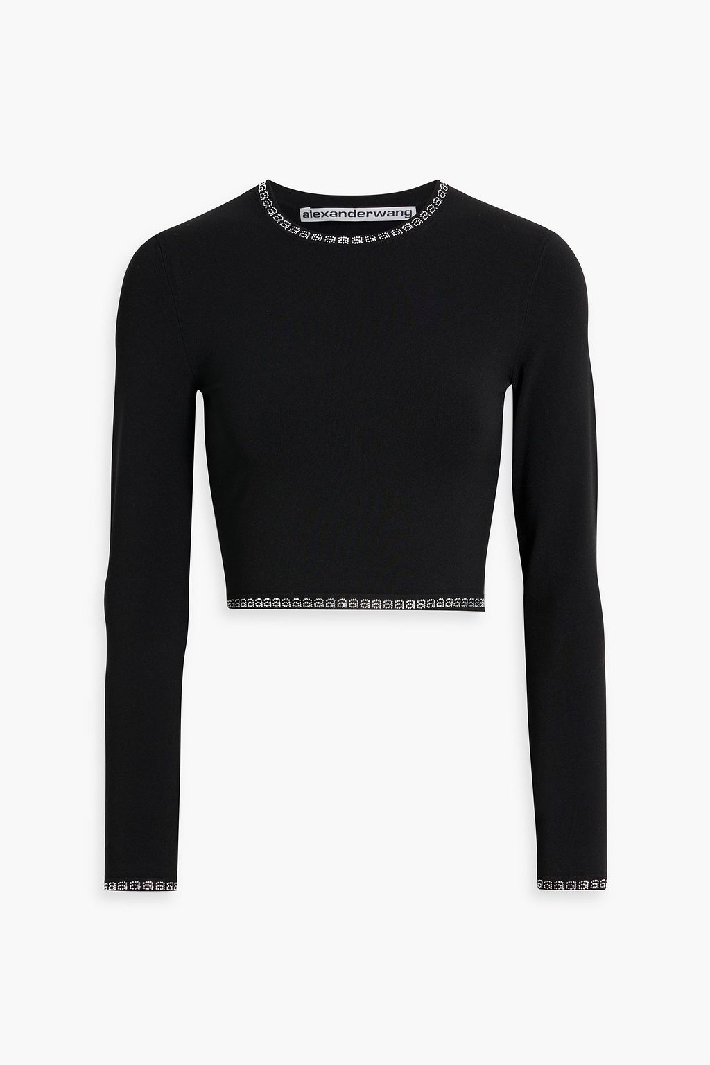 ALEXANDER WANG ストレッチジャージー クロップド タートルネック