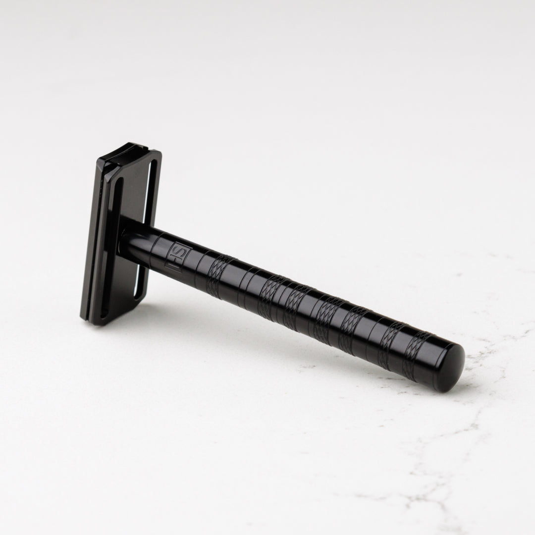 Henson Shaving AL13 Jet Black Aluminum Double Edge Safety Razor
