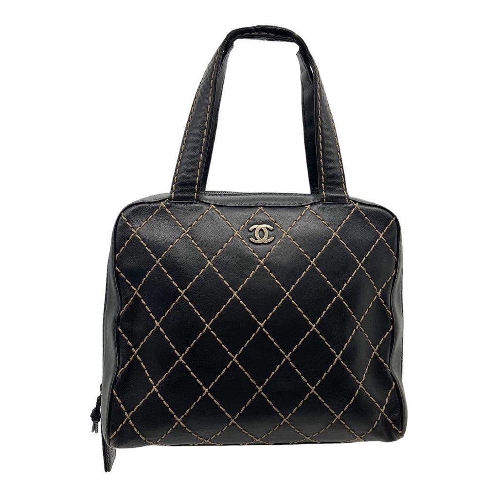 Chanel Black Quilted Wild Stitch Handbag - TheRelux.com