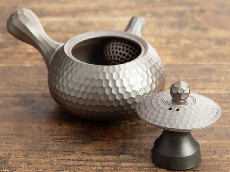 萬古焼 急須 ダイヤカット 伊呂久作 100 ml [POT-23-041-0100