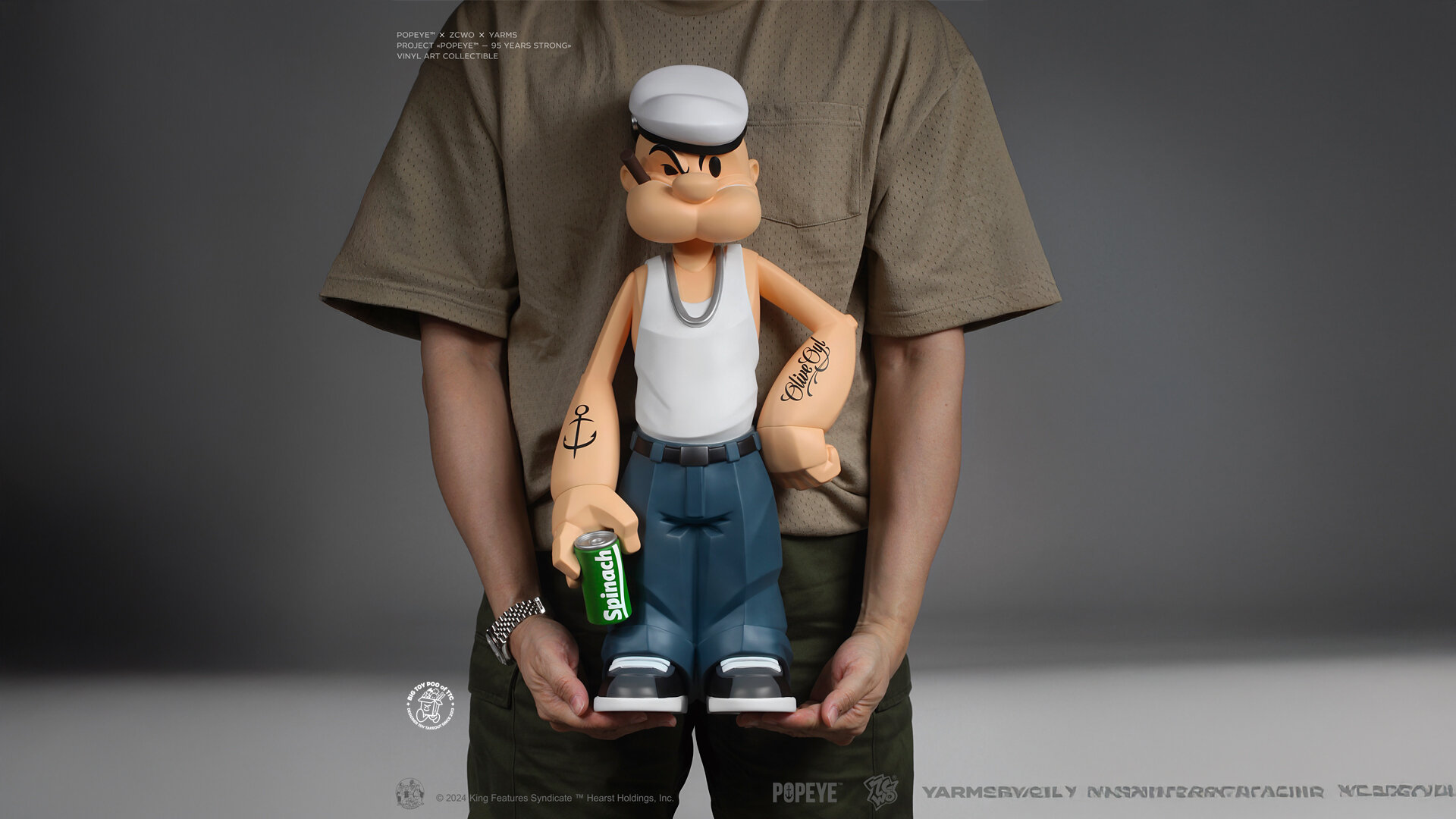 YARMS Studio x ZCWO POPEYE 95 Years STRONG - The Toy Chronicle