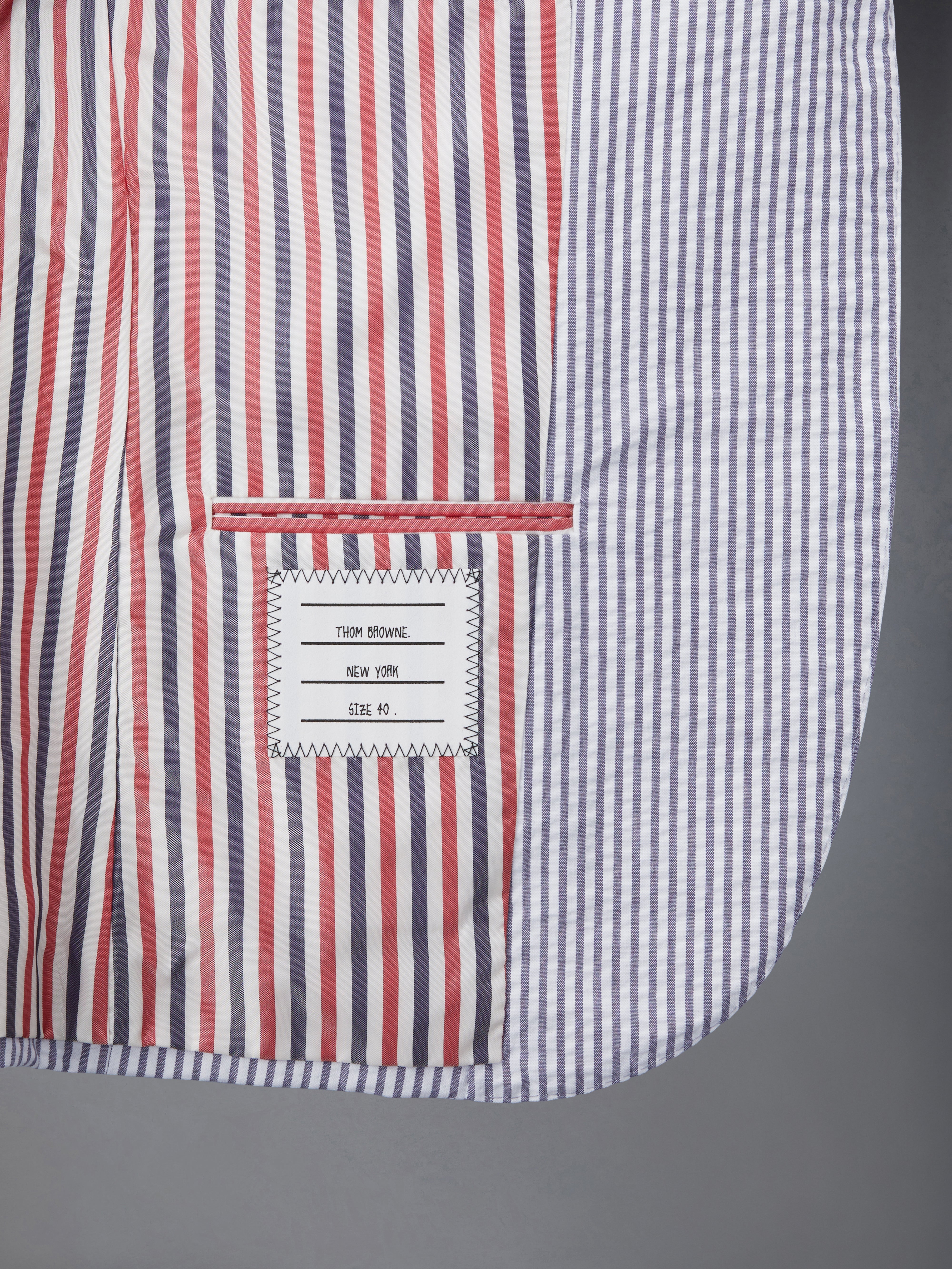 シアサッカー スリムフィット スポーツコート | Thom Browne