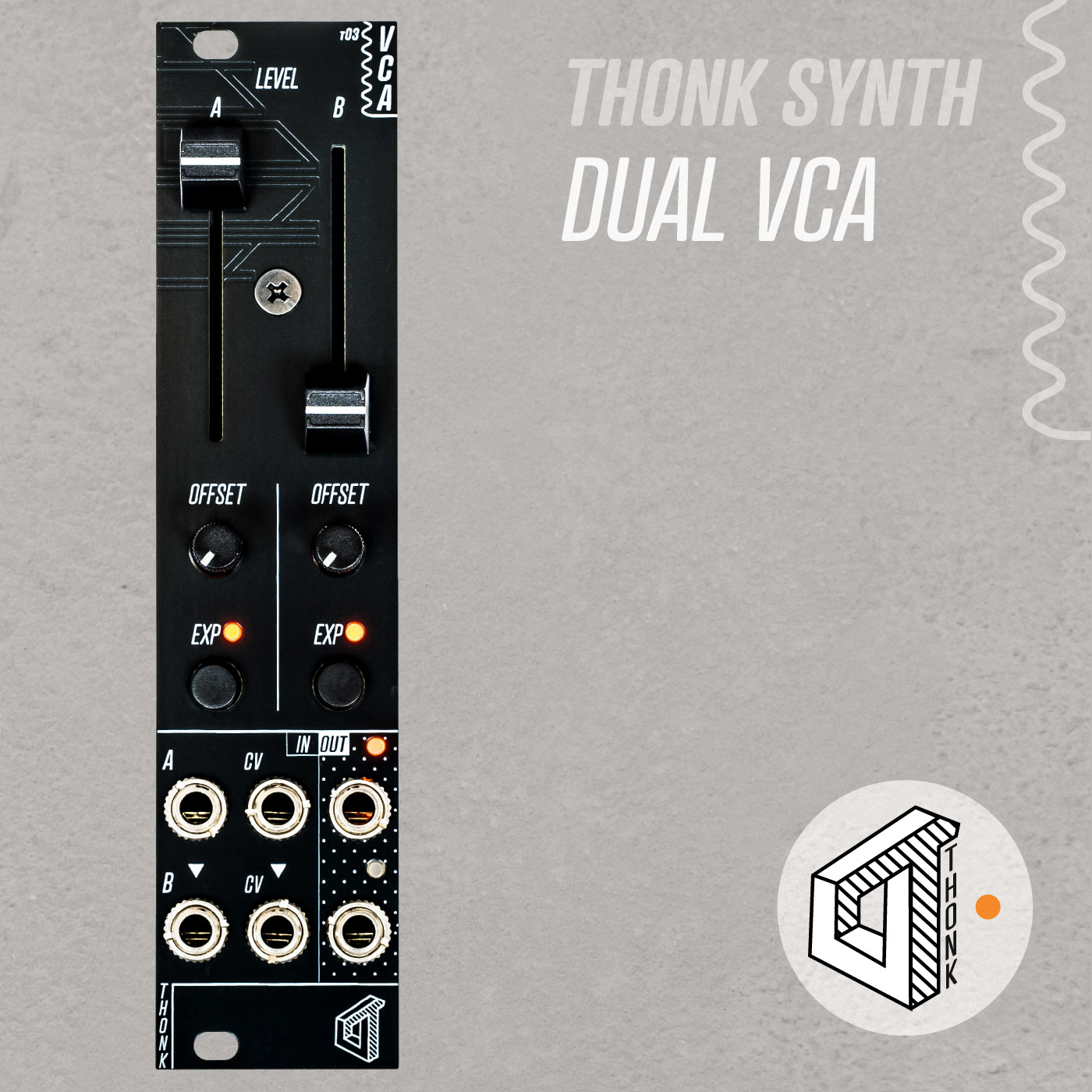 Thonk Synth – DUAL VCA – Full DIY Kit – Thonk – DIY Synthesizer