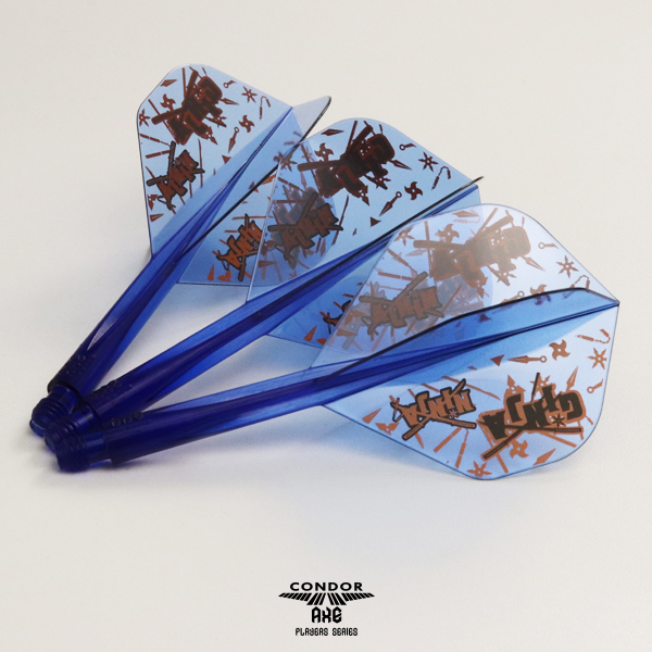 ダーツ フライト CONDOR AXE GINJA NINJA クリアブルー Matt Champbell