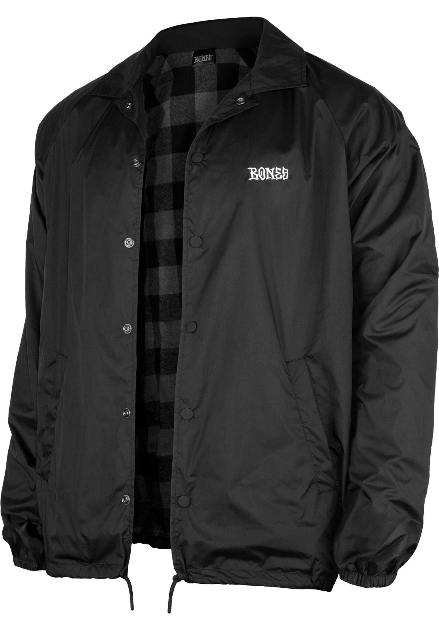 Coaches Stitch Bones Wheels Light Jacket in black for men – TITUS