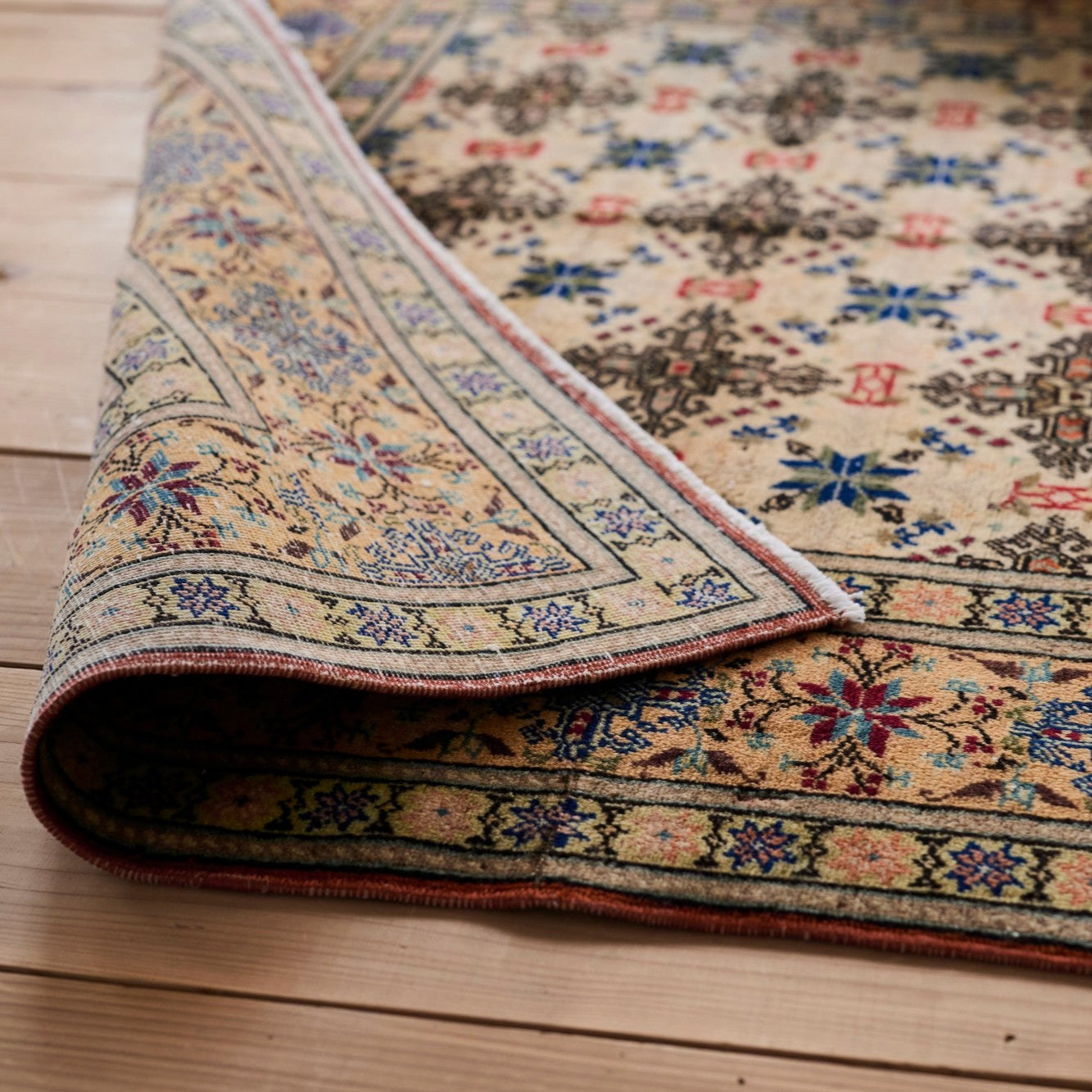 ヴィンテージラグ | トルコ・カイセリ No.01 | 黄色 | 223 × 146 – tiflo