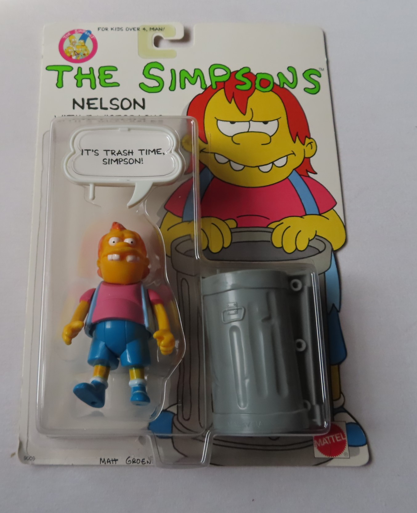 The Simpsons Nelson Action Figure by Mattel in 1990