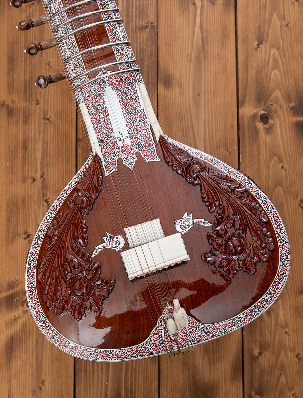 PALOMA社製】ダブルトゥンバ高級シタールセット（グラスファイバー