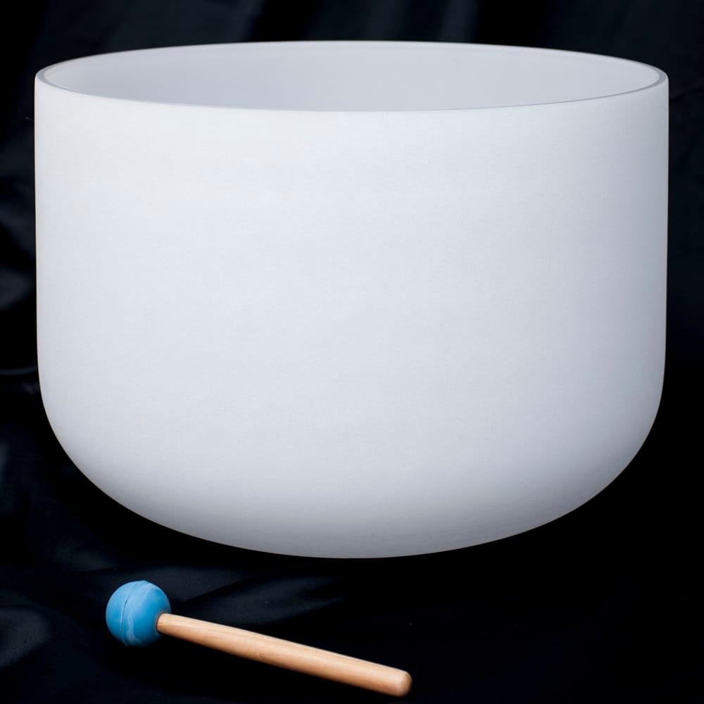 G音程】第5チャクラ（throat）クリスタルシンギングボウル 直径40cm の