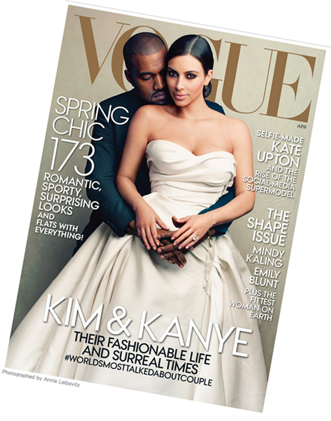 カニエ・ウェストとキム・カーダシアンの「VOGUE」表紙に批判殺到