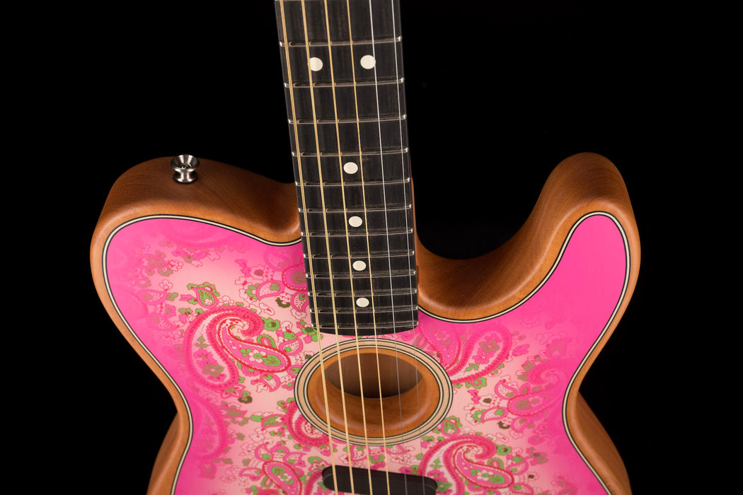 Used Fender Limited Edition American Acoustasonic Telecaster Pink