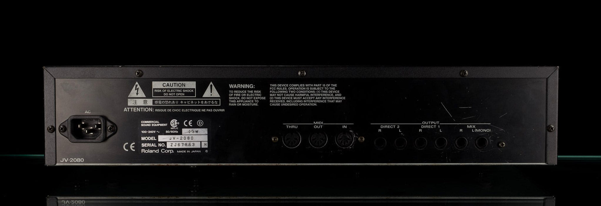 Pre Owned Roland JV2080 64-Voice Synthesizer Rack Unit With Pop