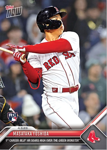 早くも2枚目の「Topps Now」！ 吉田がメジャー初本塁打！【ニュース