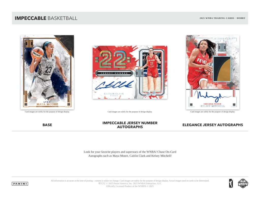 製品情報】WNBA 2025 PANINI IMPECCABLE BASKETBALL HOBBY