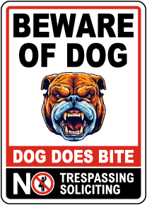 Dog Does Bite Sign - Shop Now, Ships Fast