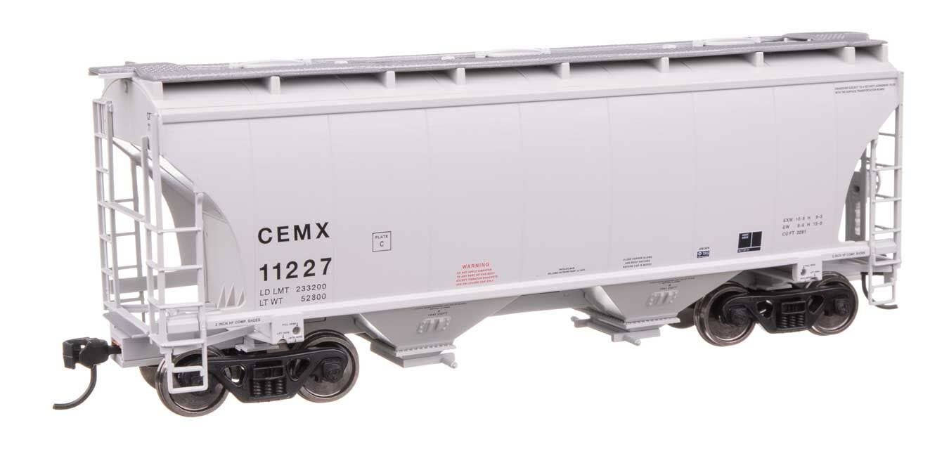 Walthers 910-49310 HO CEMX 39' Trinity 3281 2-Bay Covered Hopper
