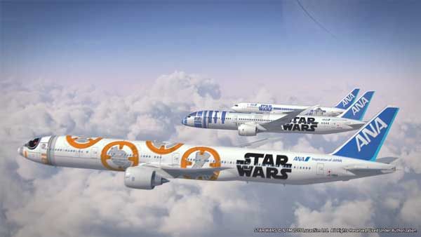 ANA、スターウォーズ特別塗装機「STAR WARS ANA JET」を11月22日より