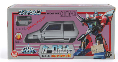 Real & Robo: Car Robot City R (silver) (No. 6) (Diaclone, Diaclone