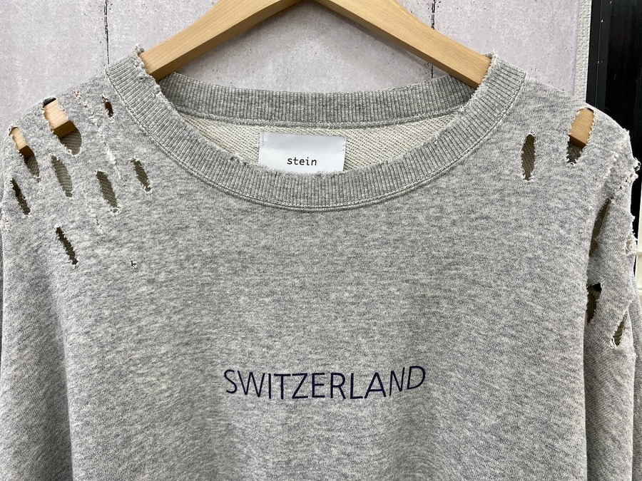 話題のブランド！】stein (シュタイン)のダメージスウェットをご紹介