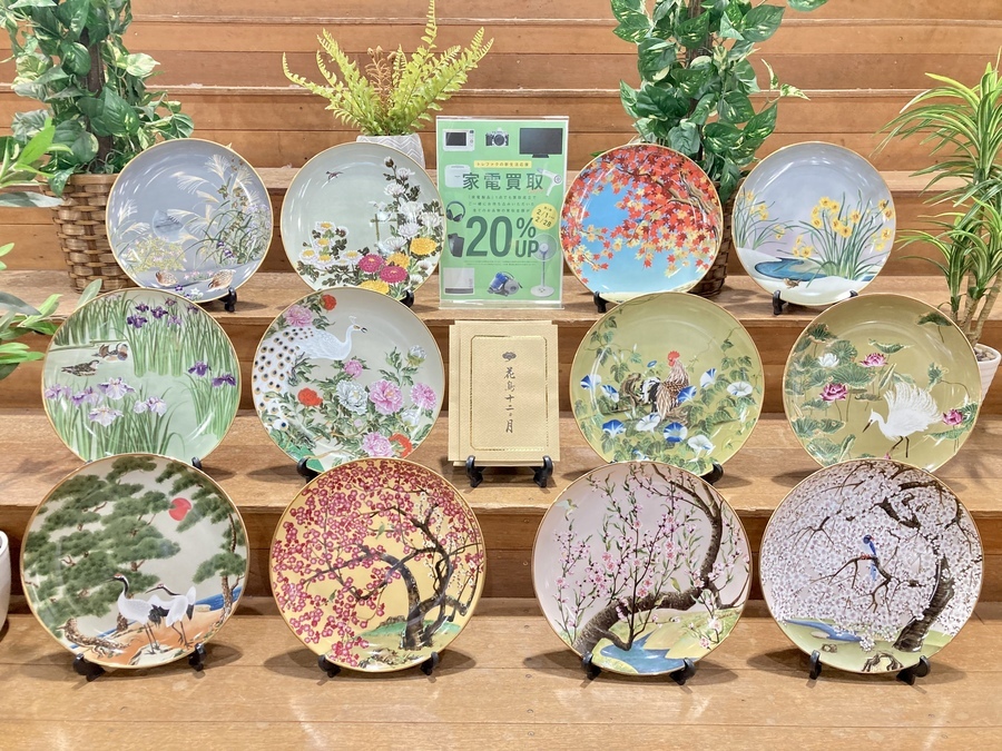 花鳥十二ヶ月 コンプリートセット 飾り皿 フランクリンポーセリンが