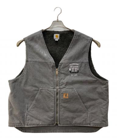 中古・古着通販】CarHartt (カーハート) 裏地ボアダックベスト グレー