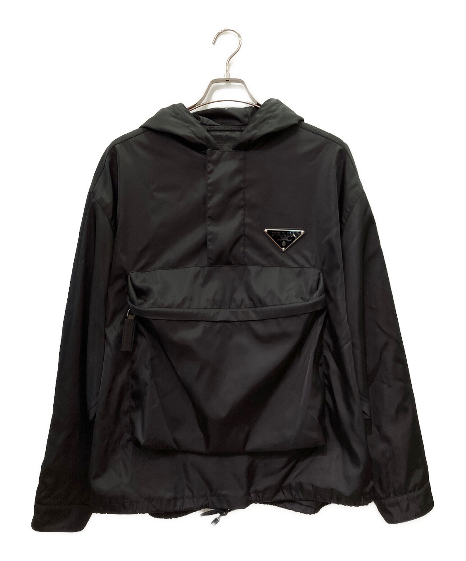 中古・古着通販】PRADA (プラダ) ナイロンハーフジップパーカー