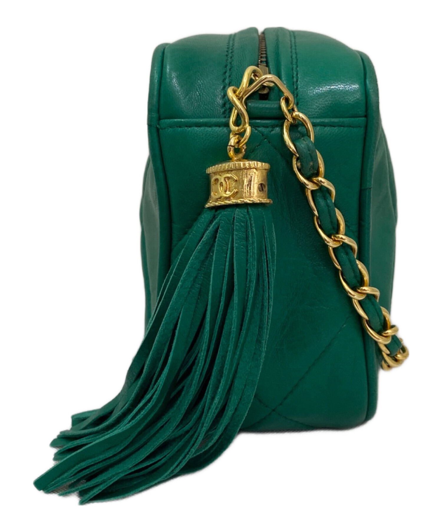 中古・古着通販】CHANEL (シャネル) フリンジチェーンショルダーバッグ