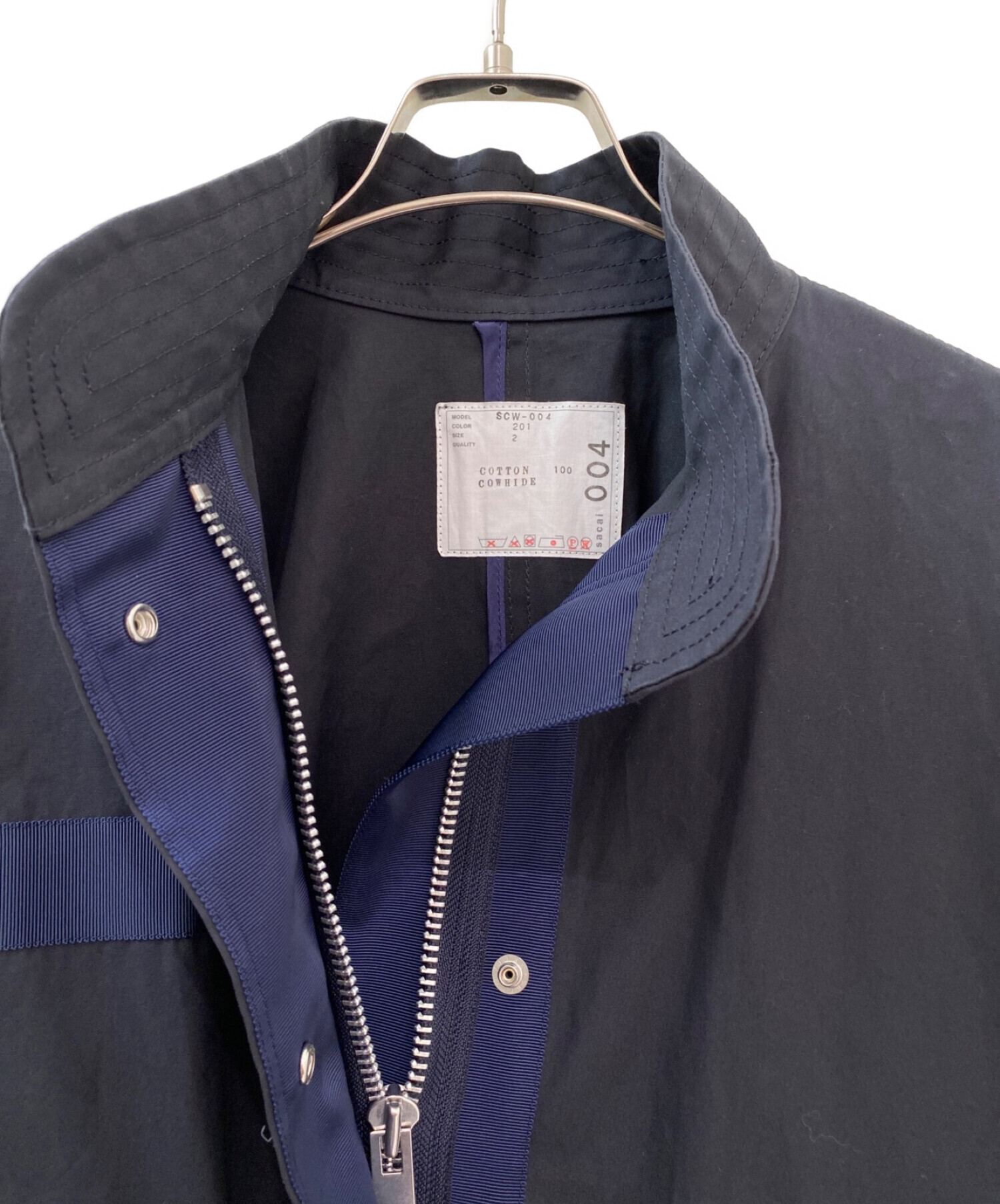 中古・古着通販】sacai (サカイ) オーバーサイズモッズコート ブラック