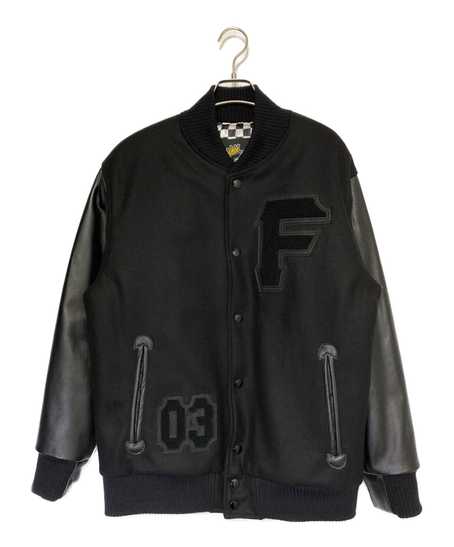 中古・古着通販】FAT (エフエーティー) スタジャン ブラック サイズ