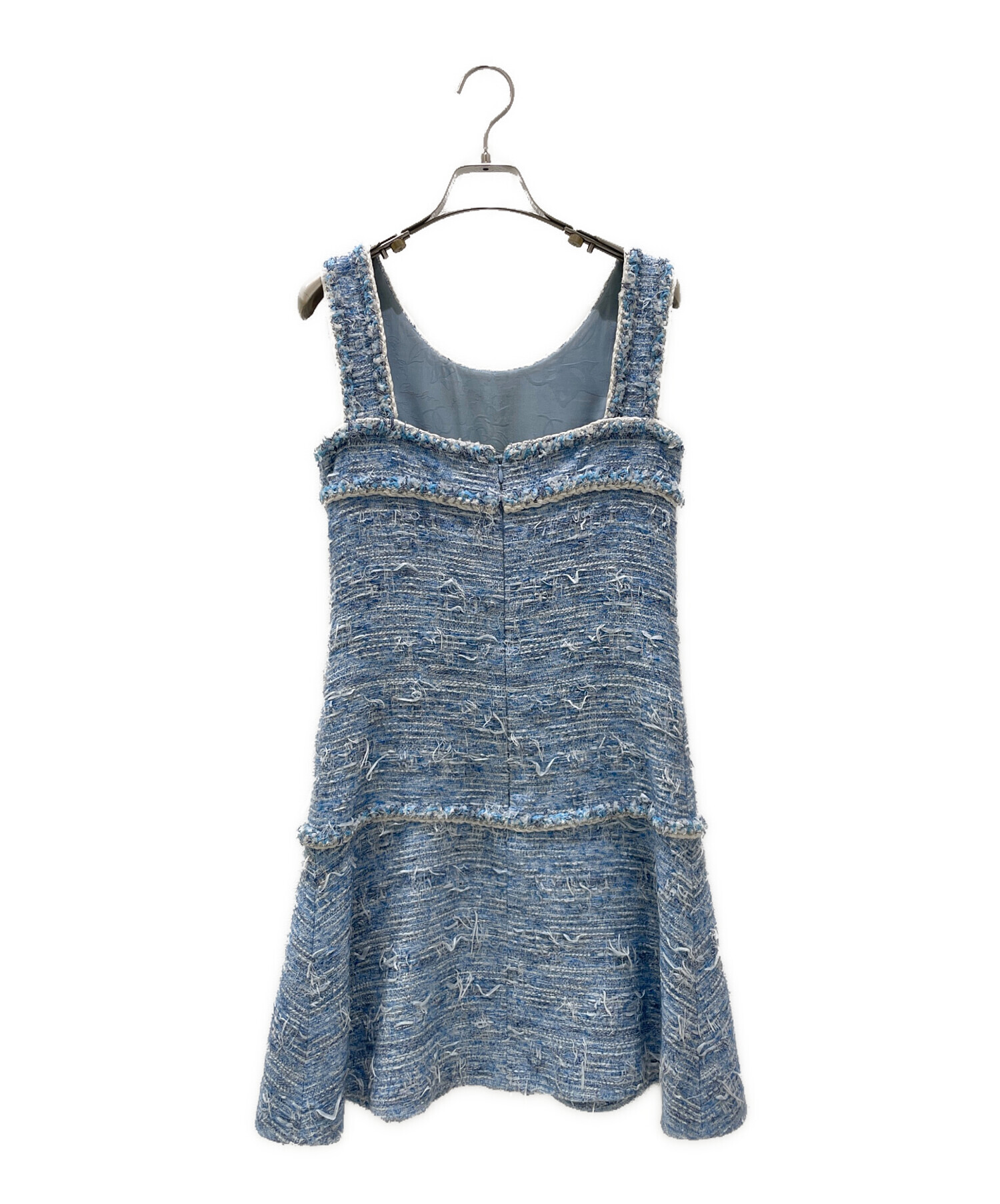 中古・古着通販】CHANEL (シャネル) ツイードノースリーブワンピース