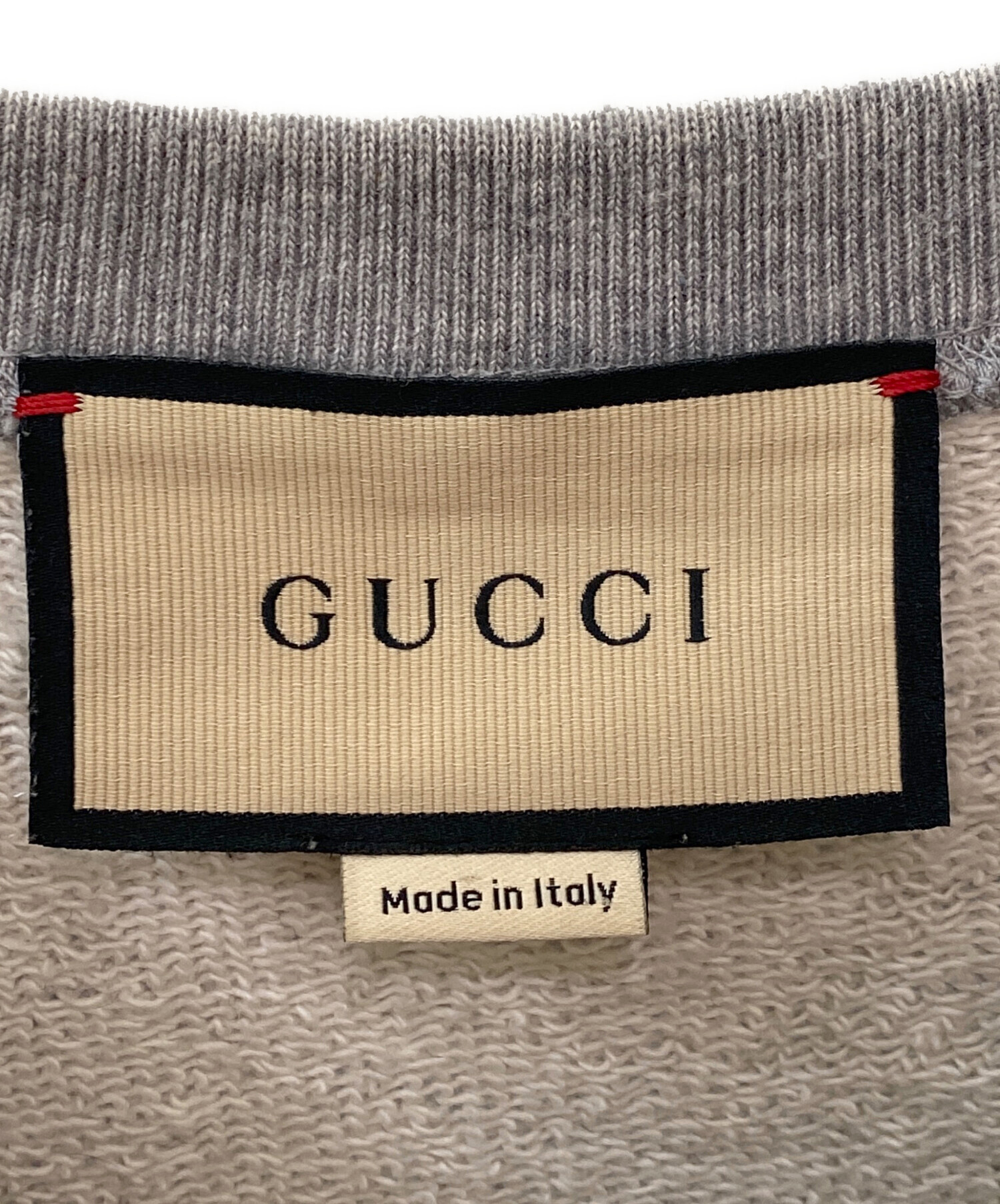 中古・古着通販】GUCCI (グッチ) 刺繍パッチプリントロゴスウェット