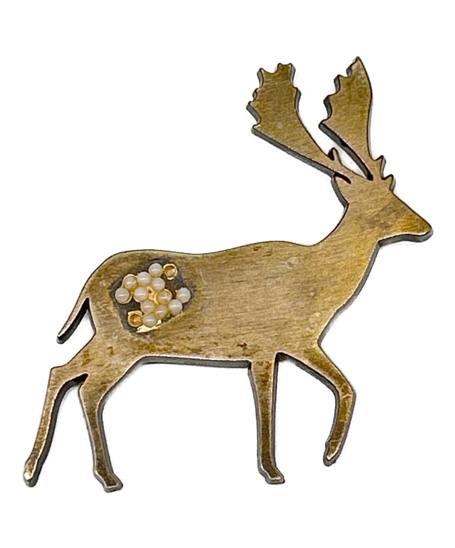 中古・古着通販】CHANEL (シャネル) 鹿モチーフブローチ｜ブランド