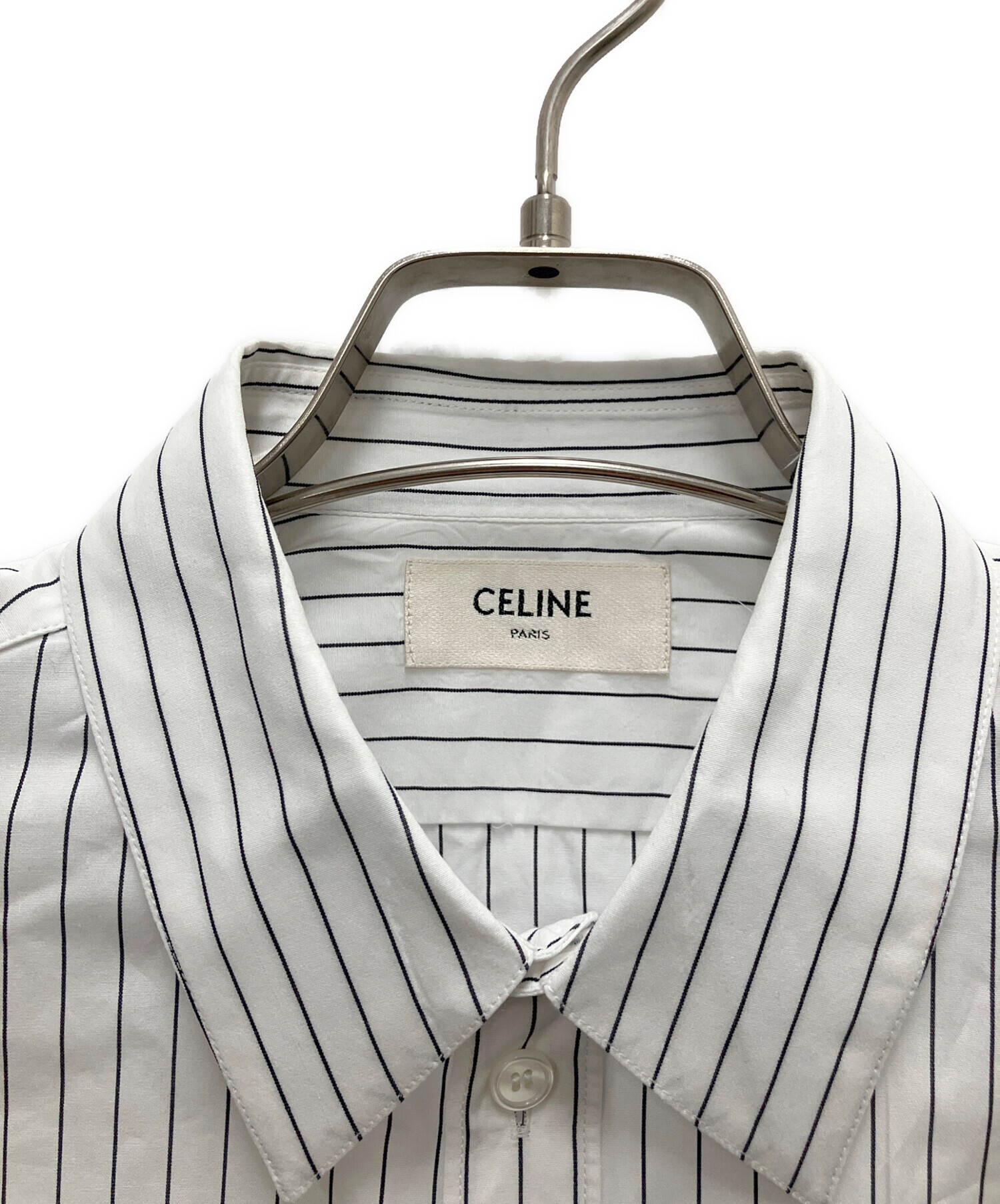 中古・古着通販】CELINE (セリーヌ) 長袖シャツ ホワイト サイズ:SIZE