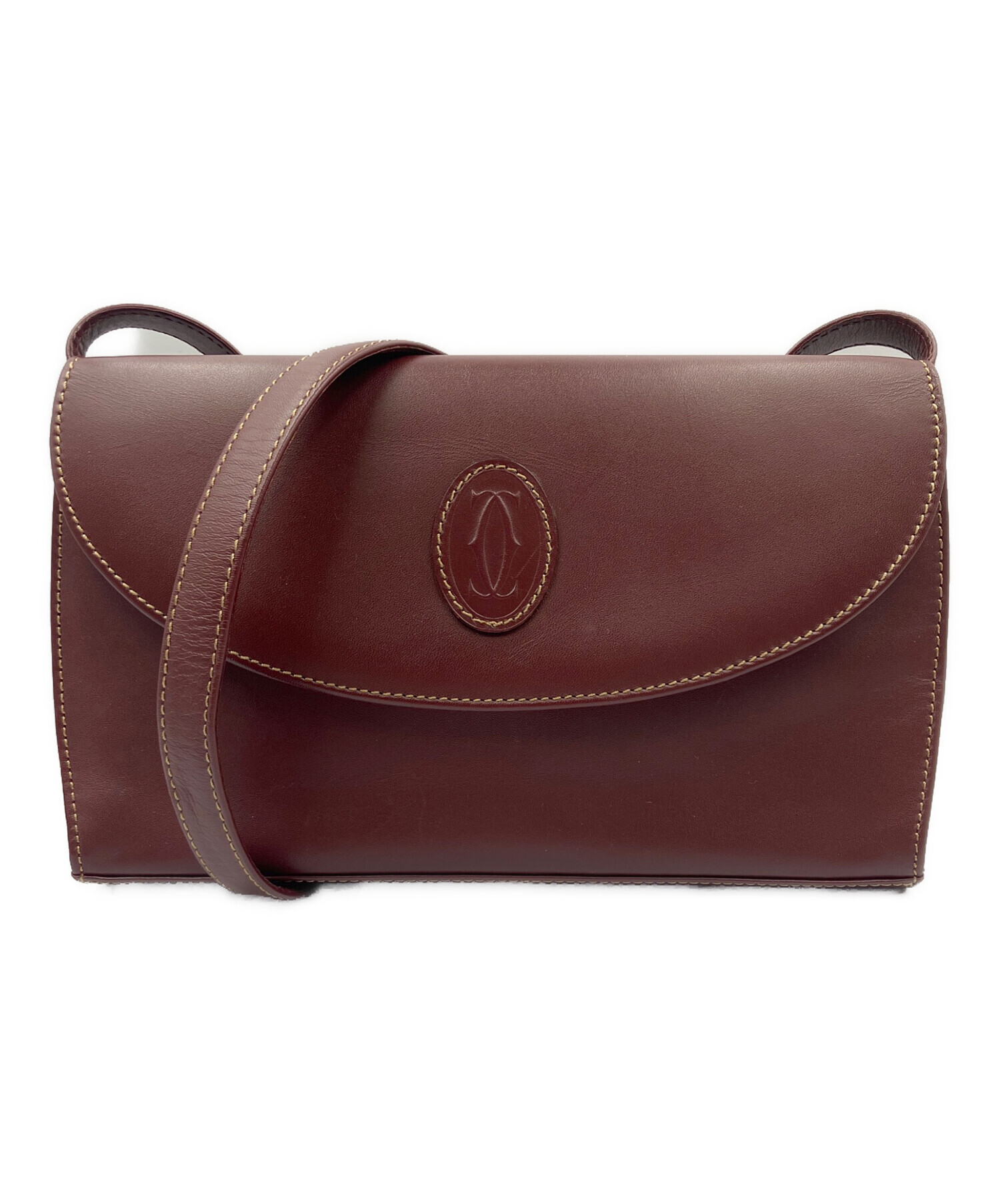 中古・古着通販】Cartier (カルティエ) フラップショルダーバッグ