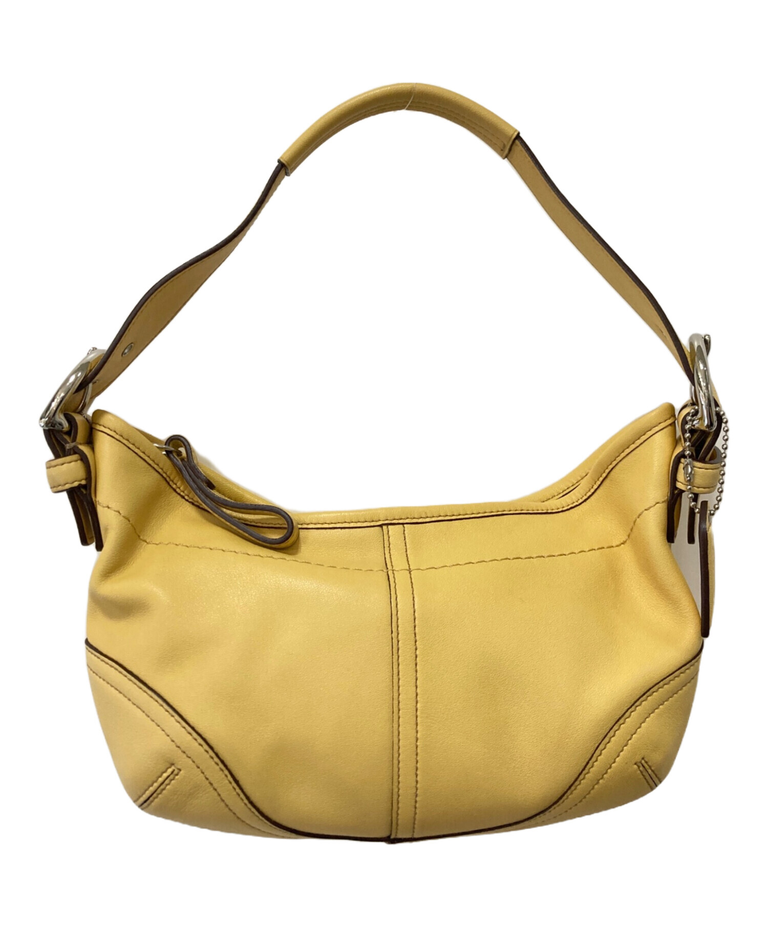 中古・古着通販】COACH (コーチ) ワンショルダーバッグ イエロー