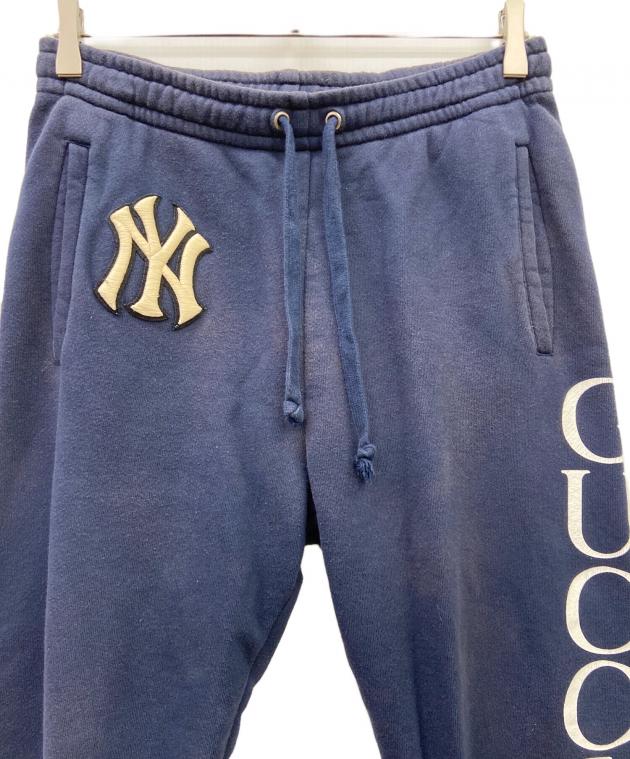 中古・古着通販】GUCCI (グッチ) スウェットパンツ ネイビー×ホワイト