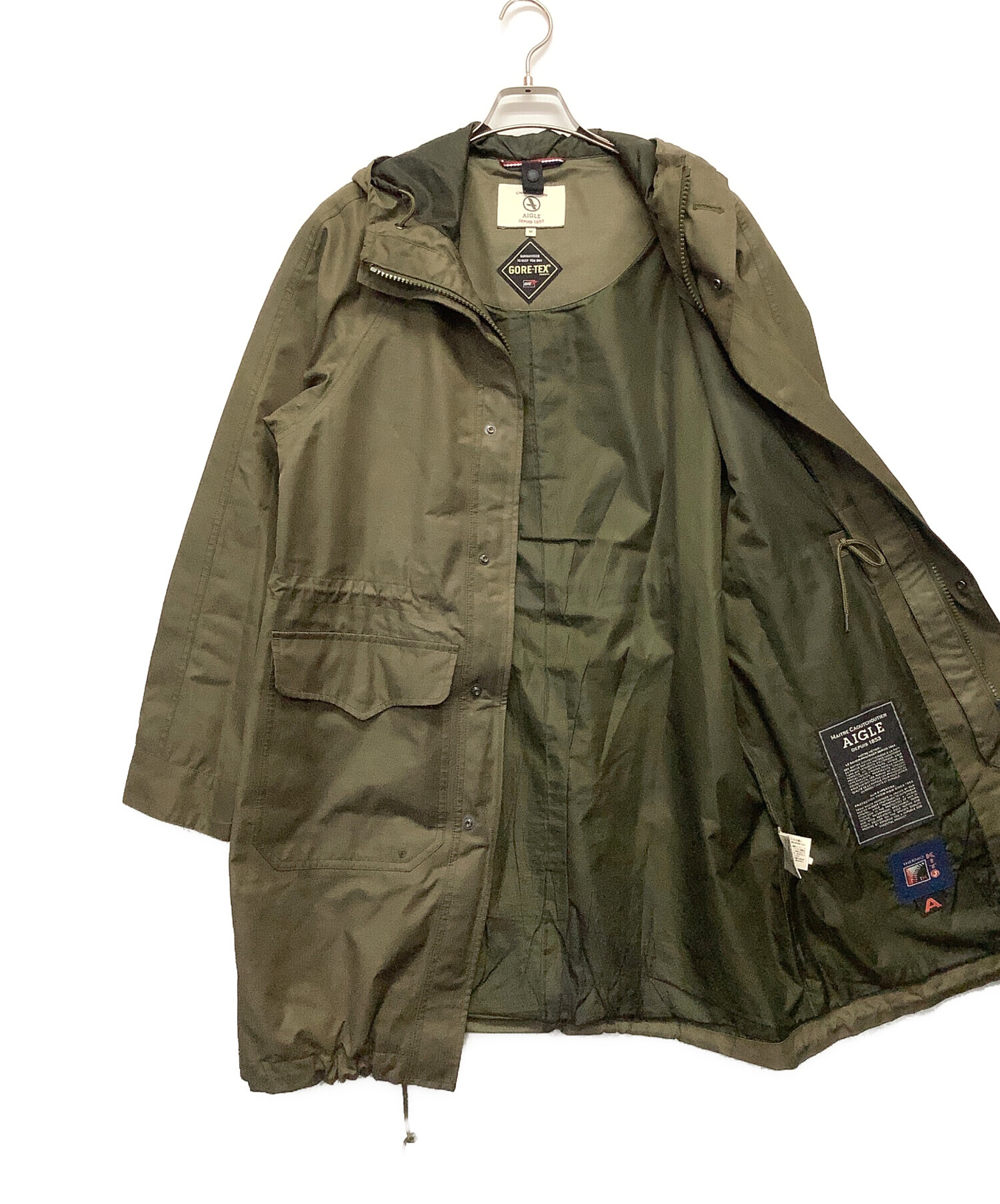 中古・古着通販】AIGLE (エーグル) モッズコート オリーブ サイズ:M